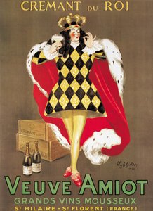 Plakát s reklamou na šumivé víno „Veuve Amiot“, 1922